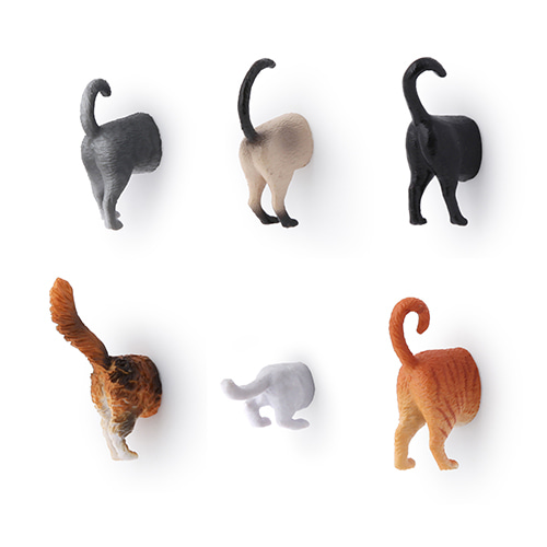 키커랜드 냉장고 자석 - 고양이 (6개입) (MG53)