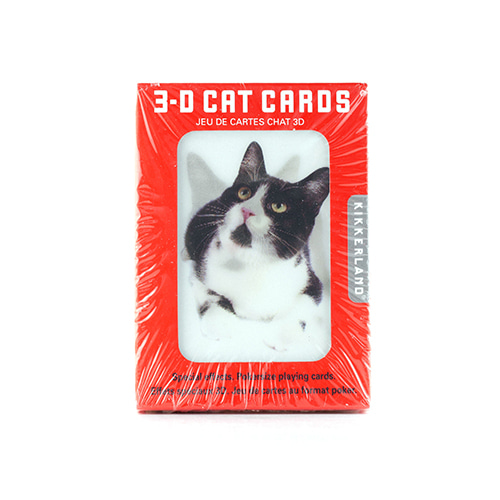 키커랜드 플레잉카드 - 3D 고양이 (GG38)